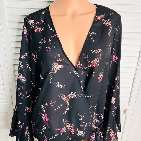 PARKER Plum Blossom Blouse Size Large - Picture 3 of 9